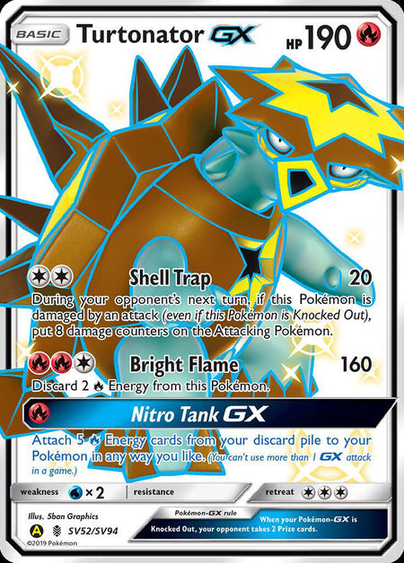 Turtonator-GX Shiny Vault SV52