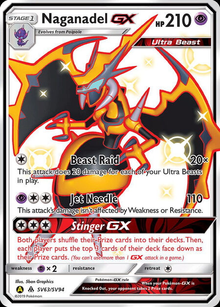 Naganadel-GX Shiny Vault SV63