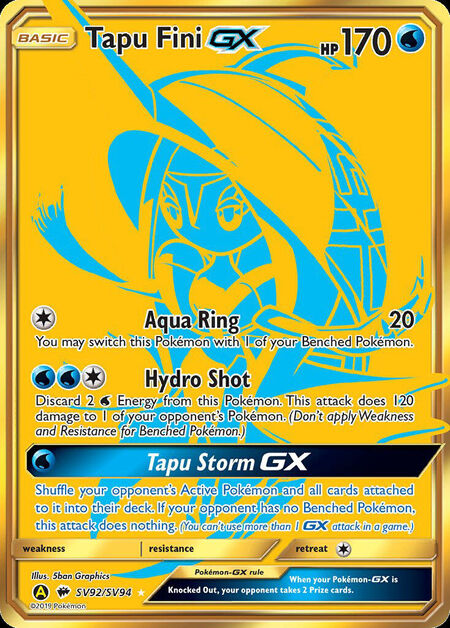 Tapu Fini-GX Shiny Vault SV92