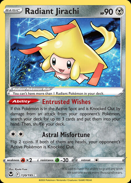 Radiant Jirachi SIT 120