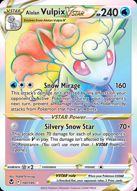 Alolan Vulpix VSTAR SIT 197