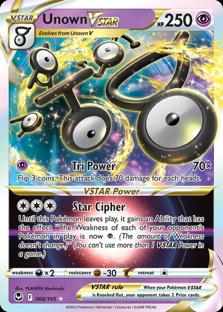 Unown VSTAR SIT 66