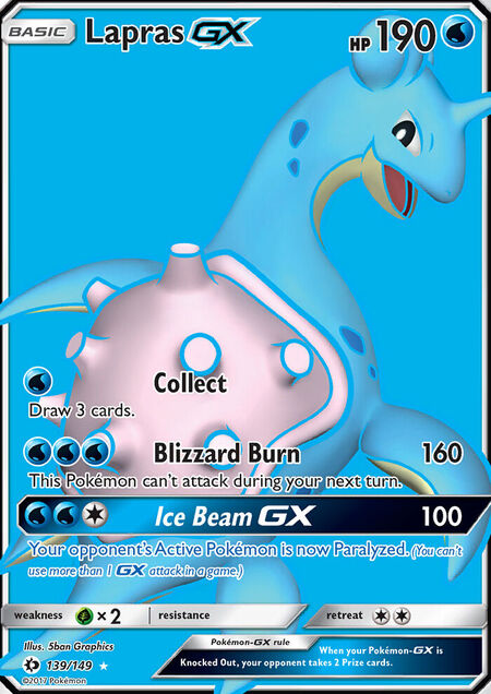 Lapras-GX Sun & Moon 139