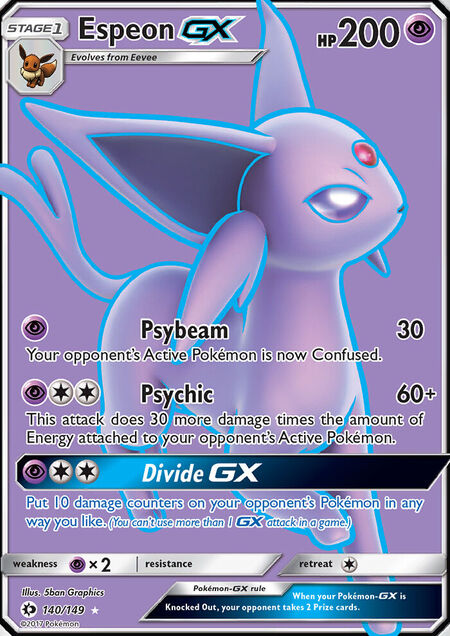 Espeon-GX Sun & Moon 140