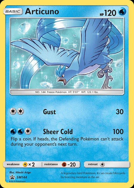 Articuno Sun & Moon Promos SM144