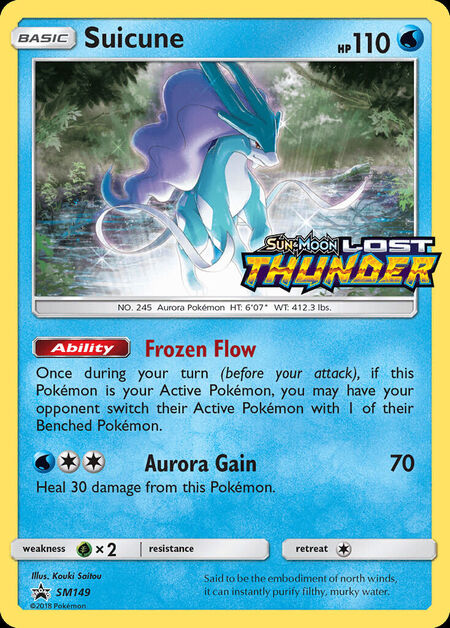 Suicune Sun & Moon Promos SM149