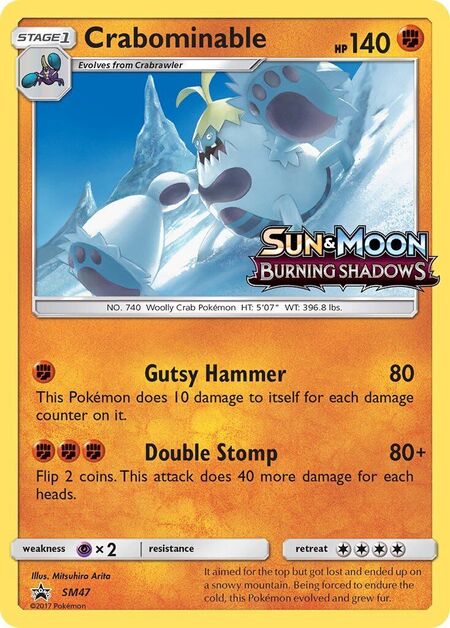 Crabominable Sun & Moon Promos SM47