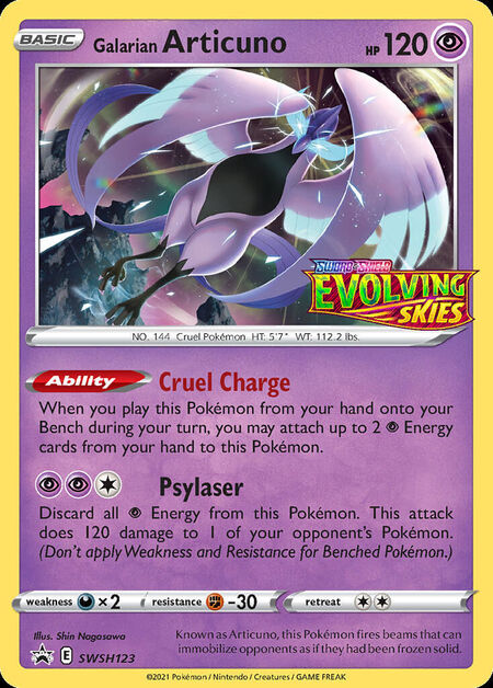 Galarian Articuno SWSHP SWSH123