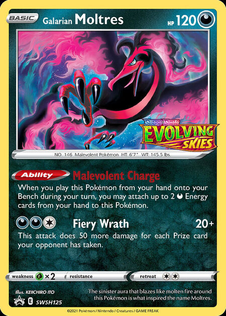 Galarian Moltres SWSHP SWSH125