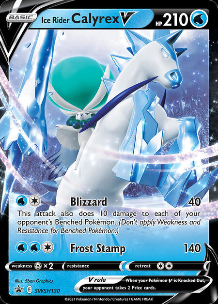 Ice Rider Calyrex V SWSHP SWSH130