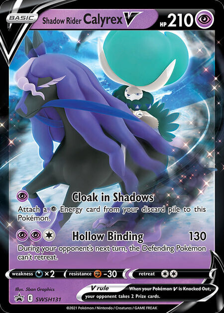 Shadow Rider Calyrex V SWSHP SWSH131