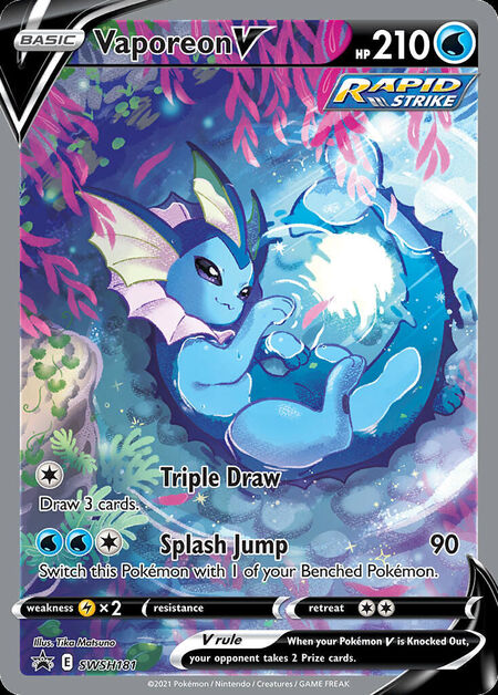 Vaporeon V SWSHP SWSH181