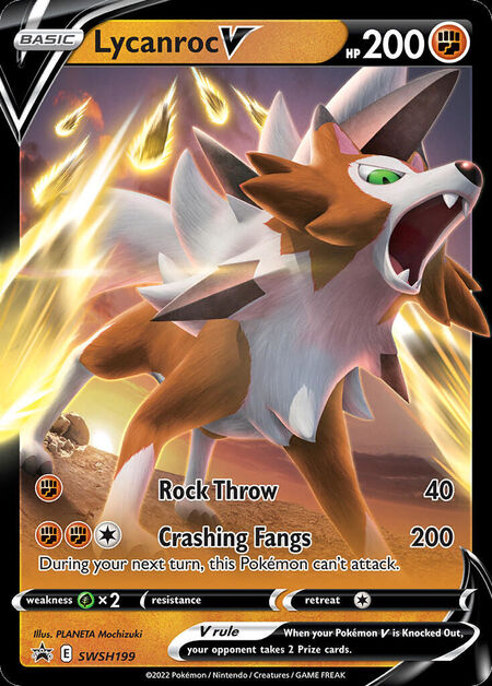 Lycanroc V SWSHP SWSH199