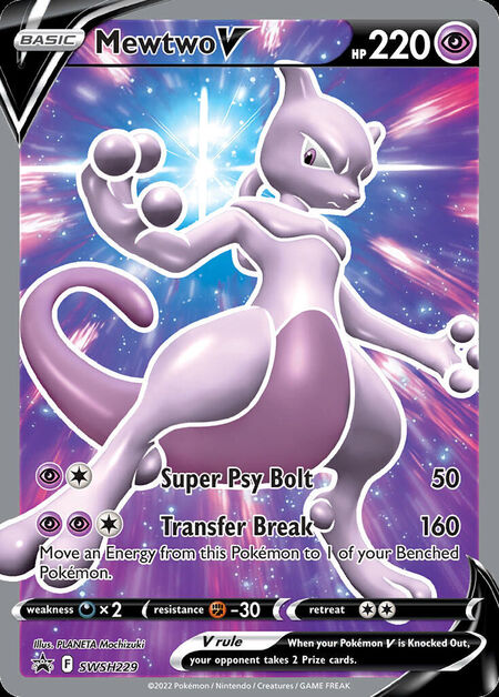 Mewtwo V SWSHP SWSH229
