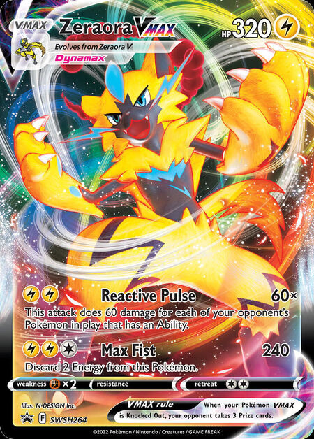 Zeraora VMAX SWSHP SWSH264