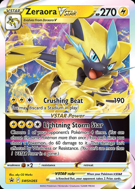 Zeraora VSTAR SWSHP SWSH265