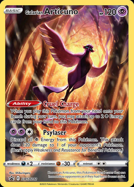 Galarian Articuno SWSHP SWSH282