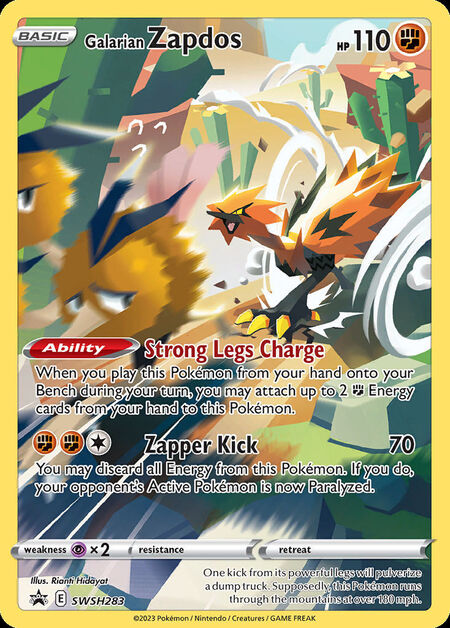 Galarian Zapdos SWSHP SWSH283