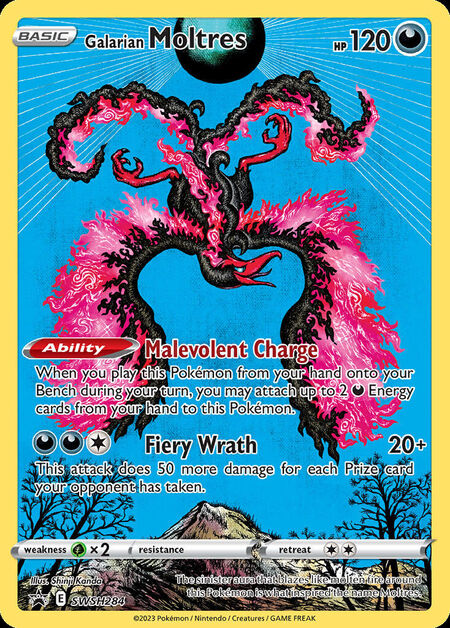 Galarian Moltres SWSHP SWSH284