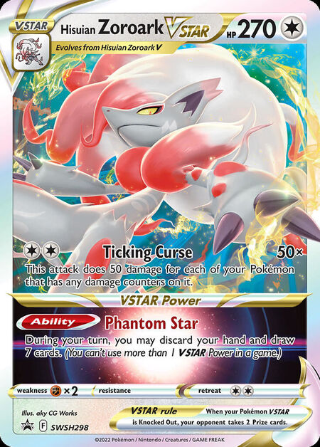 Hisuian Zoroark VSTAR SWSHP SWSH298