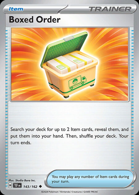 Boxed Order TEF 143