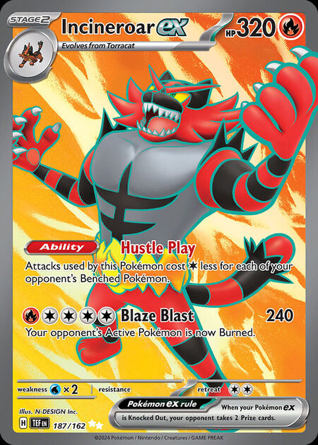 Incineroar ex TEF 187