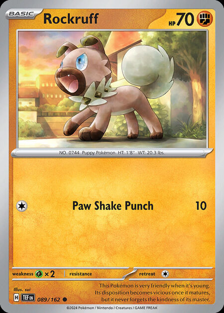 Rockruff TEF 89