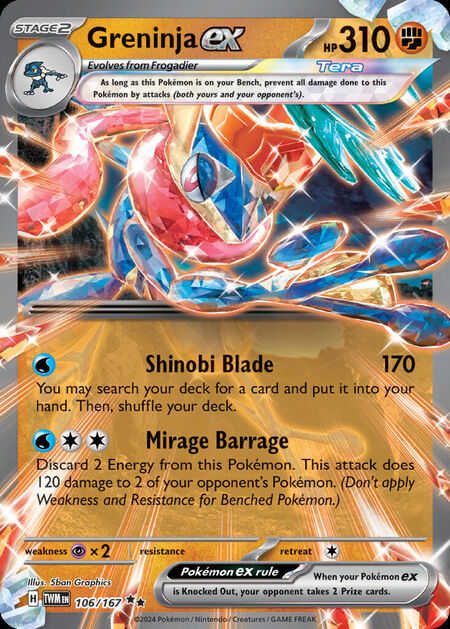 Greninja ex TWM 106