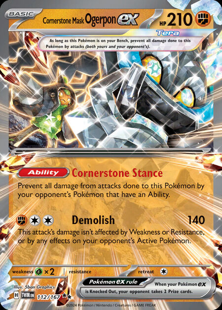 Cornerstone Mask Ogerpon ex TWM 112