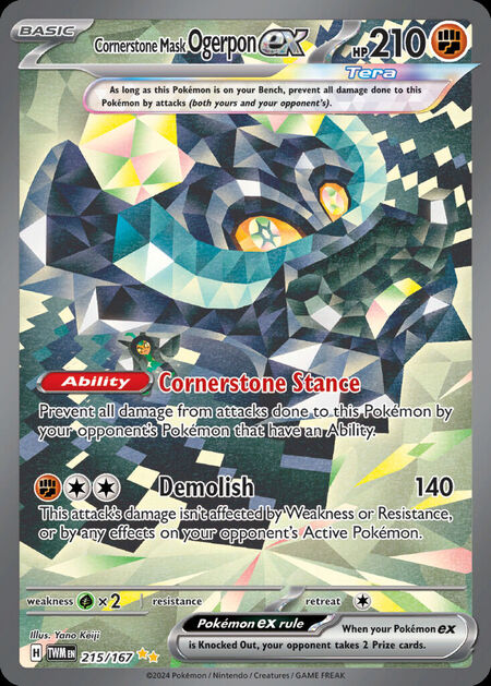 Cornerstone Mask Ogerpon ex TWM 215
