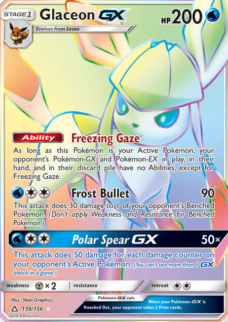 Glaceon-GX Ultra Prism 159