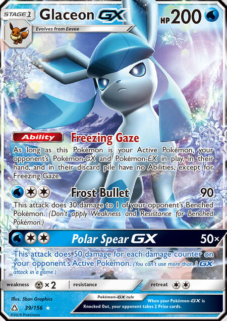 Glaceon-GX Ultra Prism 39