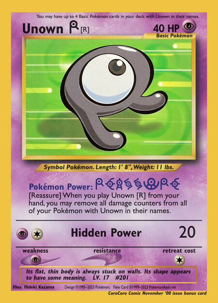 Unown R UPC 29