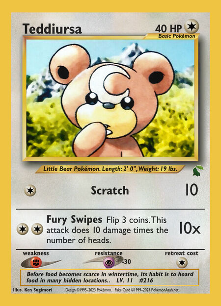 Teddiursa UPC 54