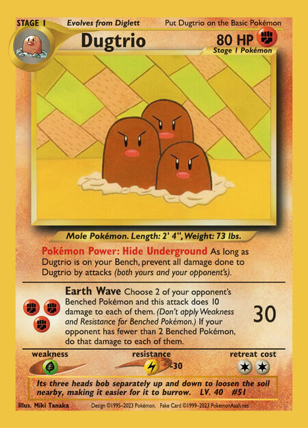 Dugtrio UPC 9