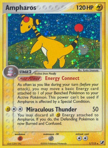 Ampharos Unseen Forces 1
