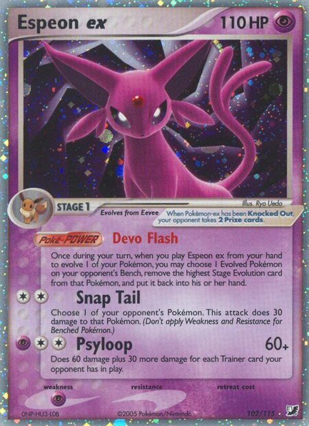 Espeon ex Unseen Forces 102
