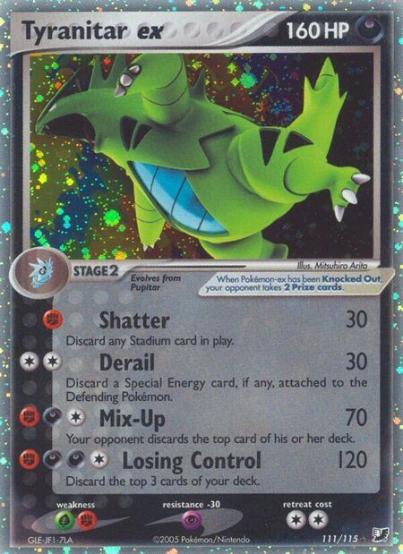 Tyranitar ex Unseen Forces 111