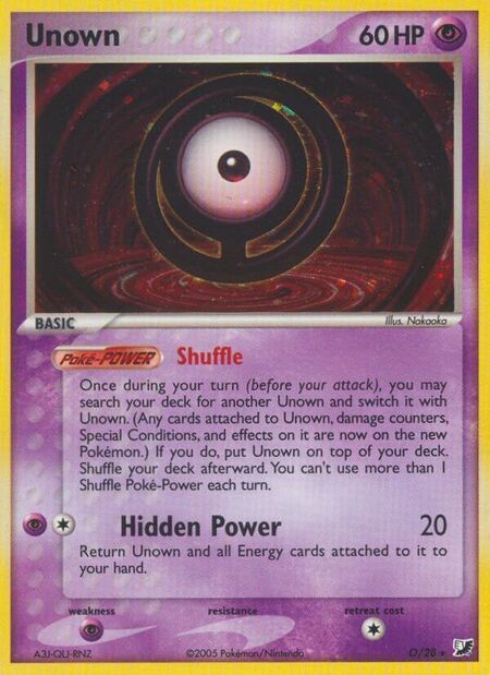 Unown Unseen Forces O