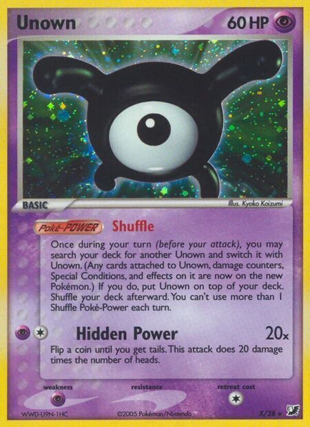 Unown Unseen Forces X