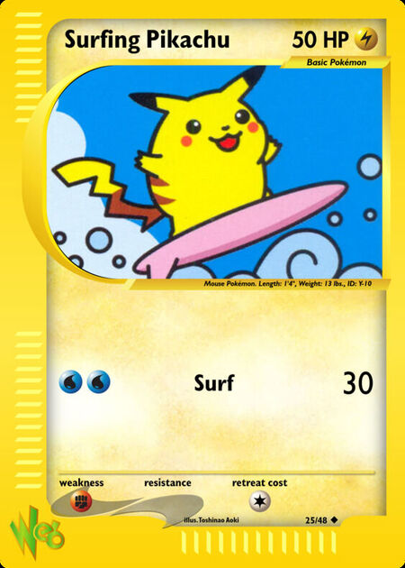 Surfing Pikachu WEB 25