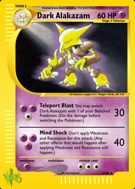 Dark Alakazam WEB 37