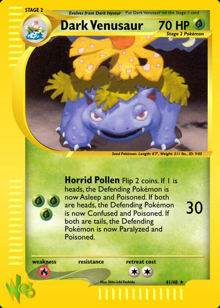 Dark Venusaur WEB 41