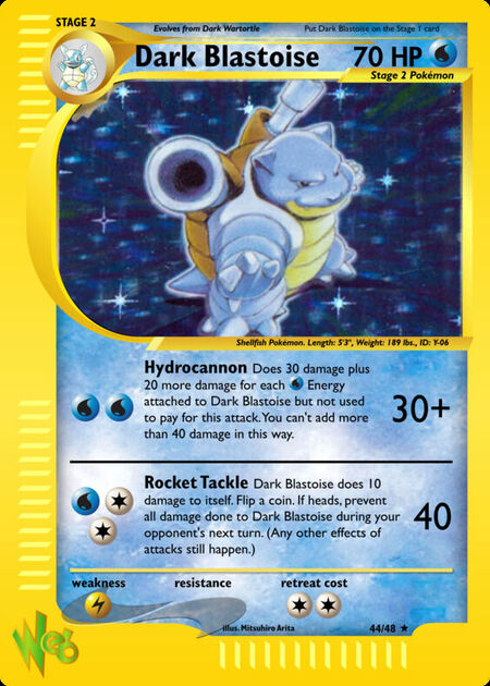 Dark Blastoise WEB 44