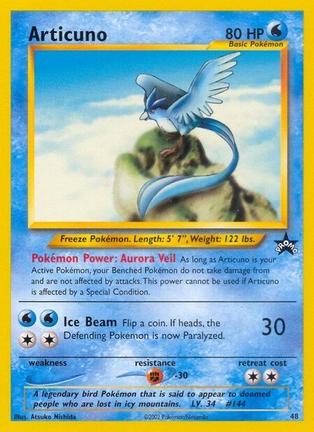 Articuno Wizards Black Star Promos 48